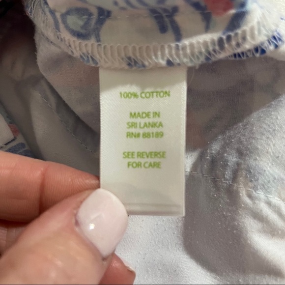 Lilly Pulitzer She She Shells Callahan Shorts Size 2 Starfish Shells Blue Red - Picture 8 of 9